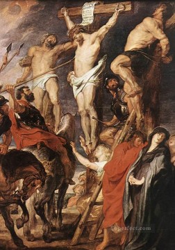二人の盗賊の間の十字架上のキリスト バロック ピーター・パウル・ルーベンス Oil Paintings
